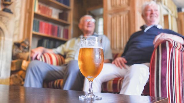 Ghyll Manor review: Don and his brother-in-law relax with a beer